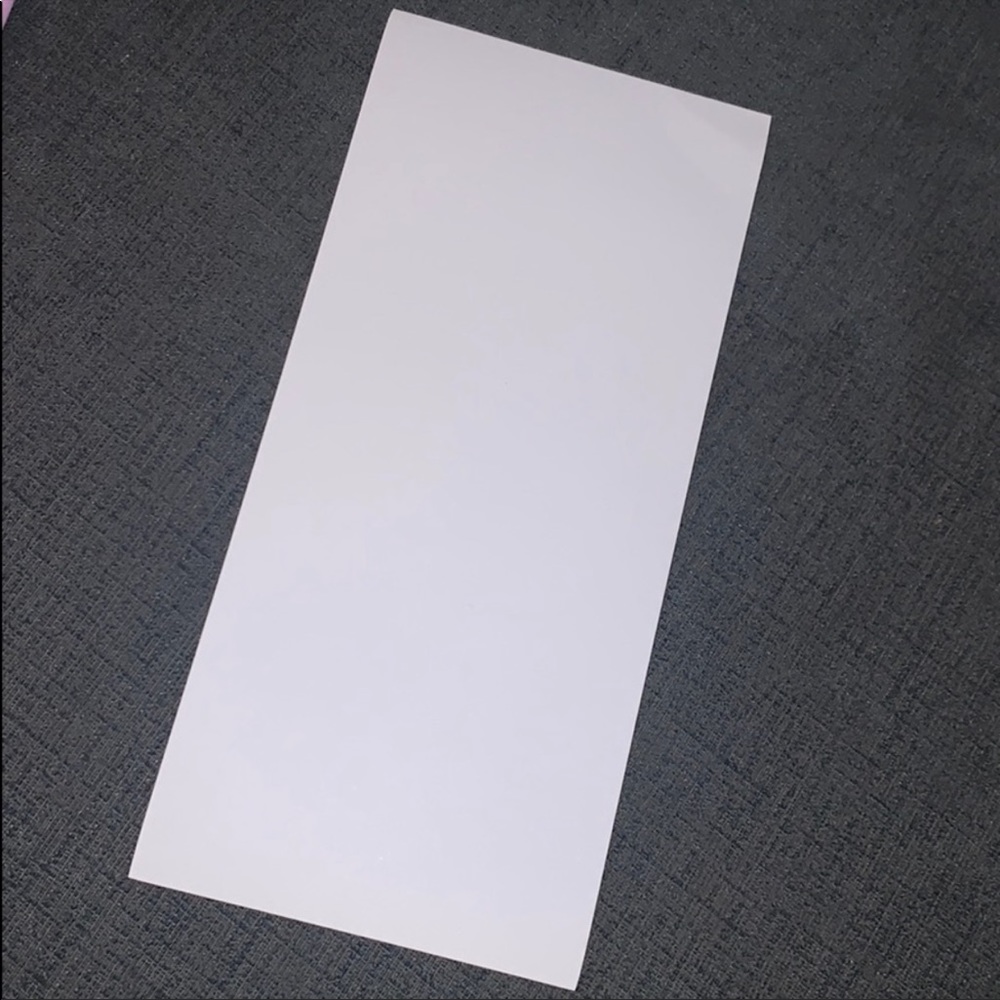 White piece of paper